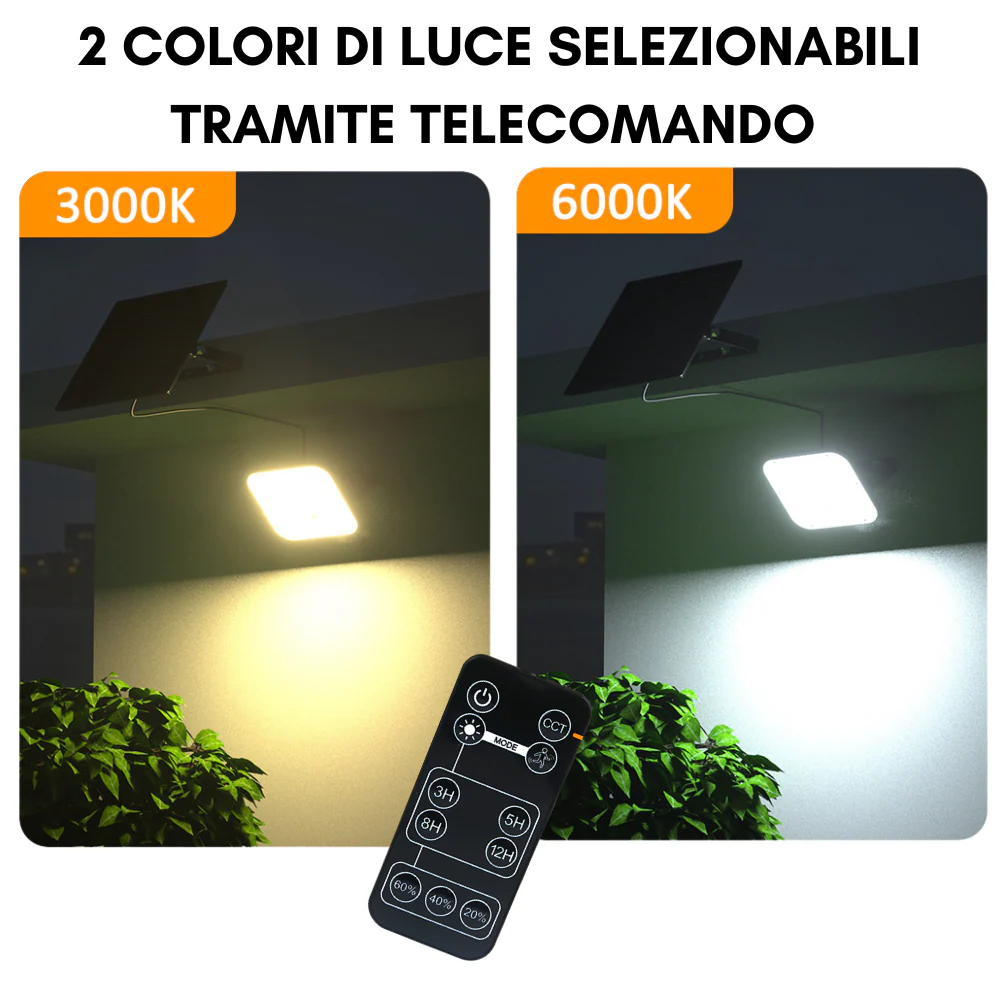 Faro ad Energia solare con Telecomando 9600 Lumen - Image 8