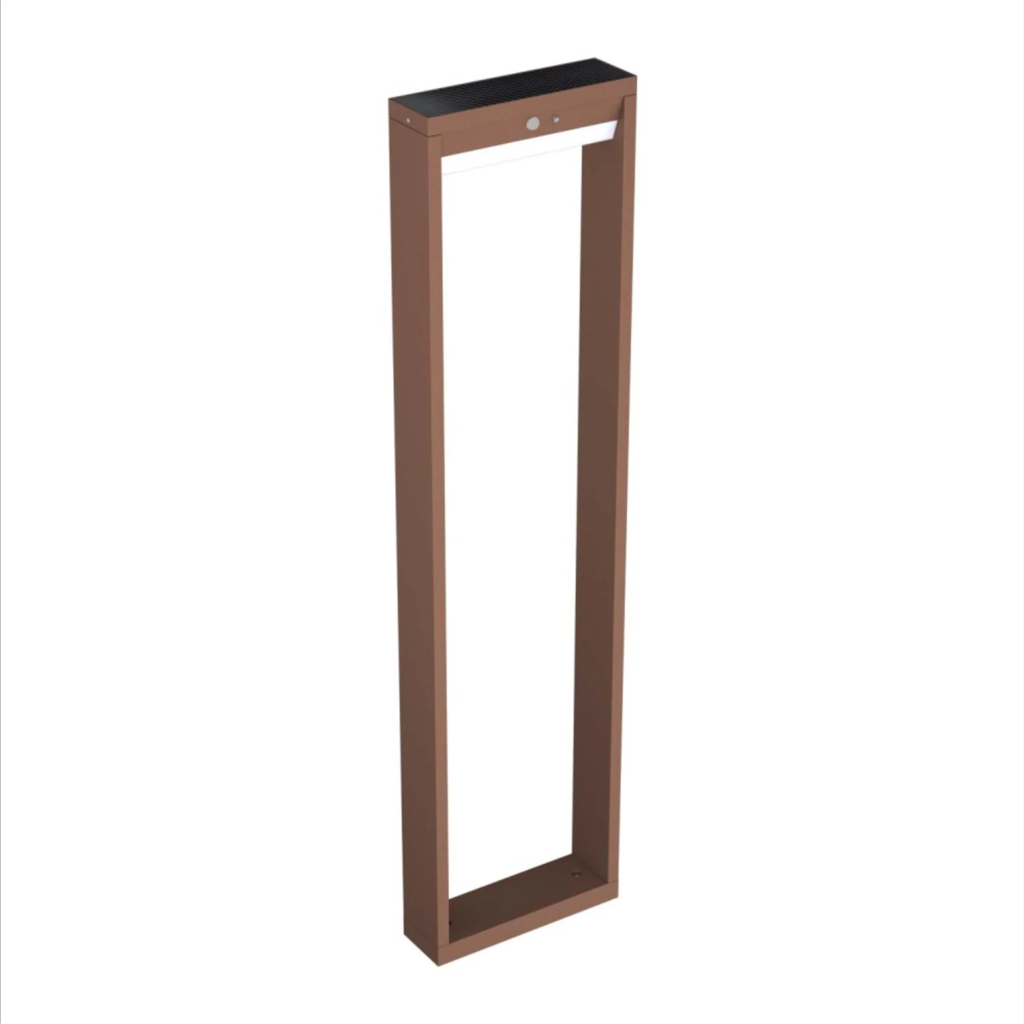 Lampioncino da Giardino Solare 600 Lumen "LMS-091" Corten