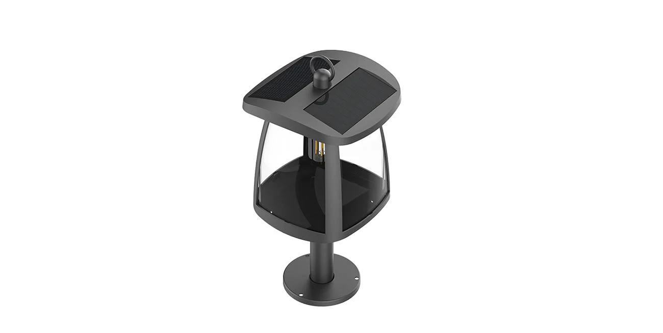 Lampioncino Solare da Colonna 350 Lumen  "LMS-094" - Image 4