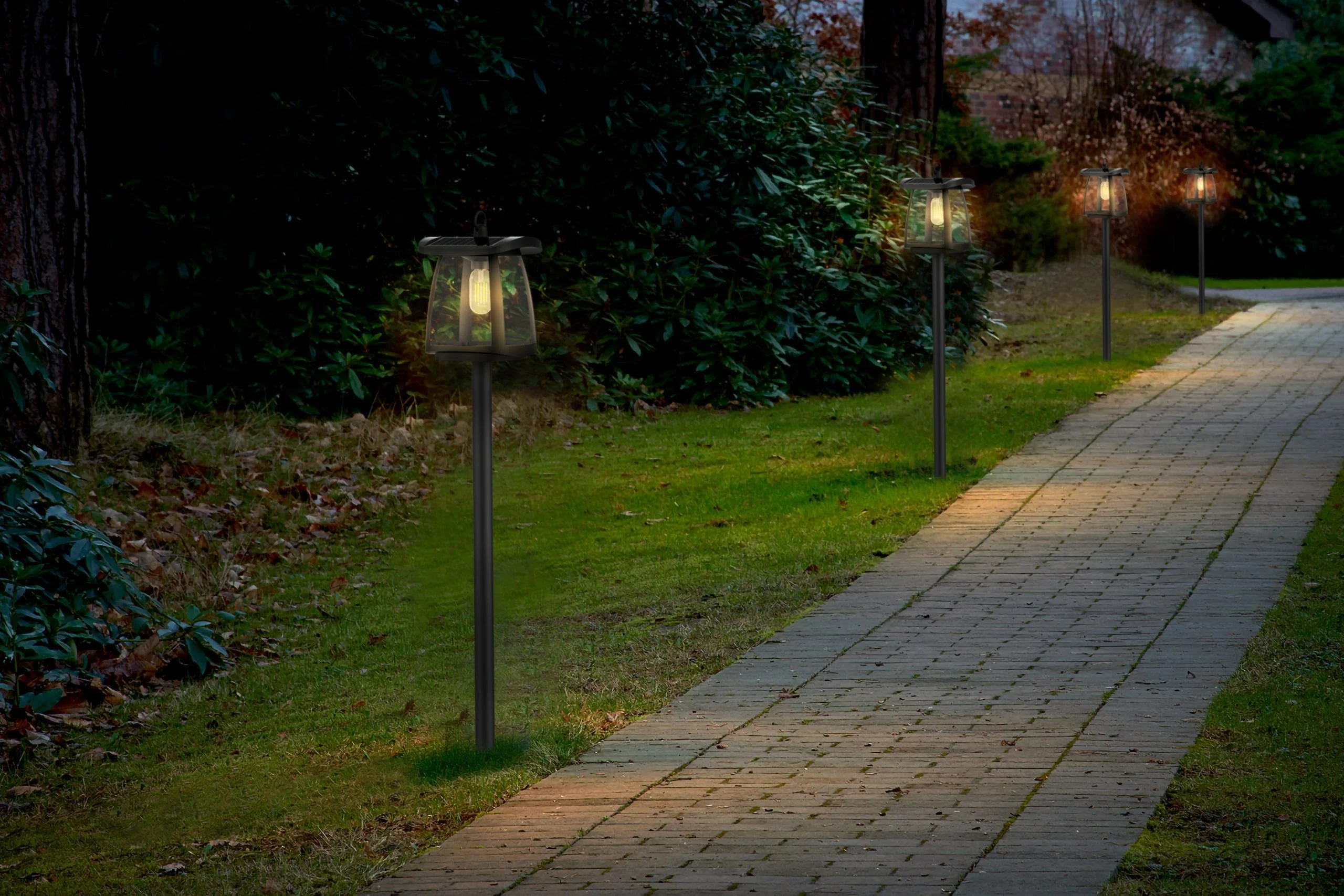 Lampioncino Solare per Giardino 350 Lumen "LMS-093" - Image 2
