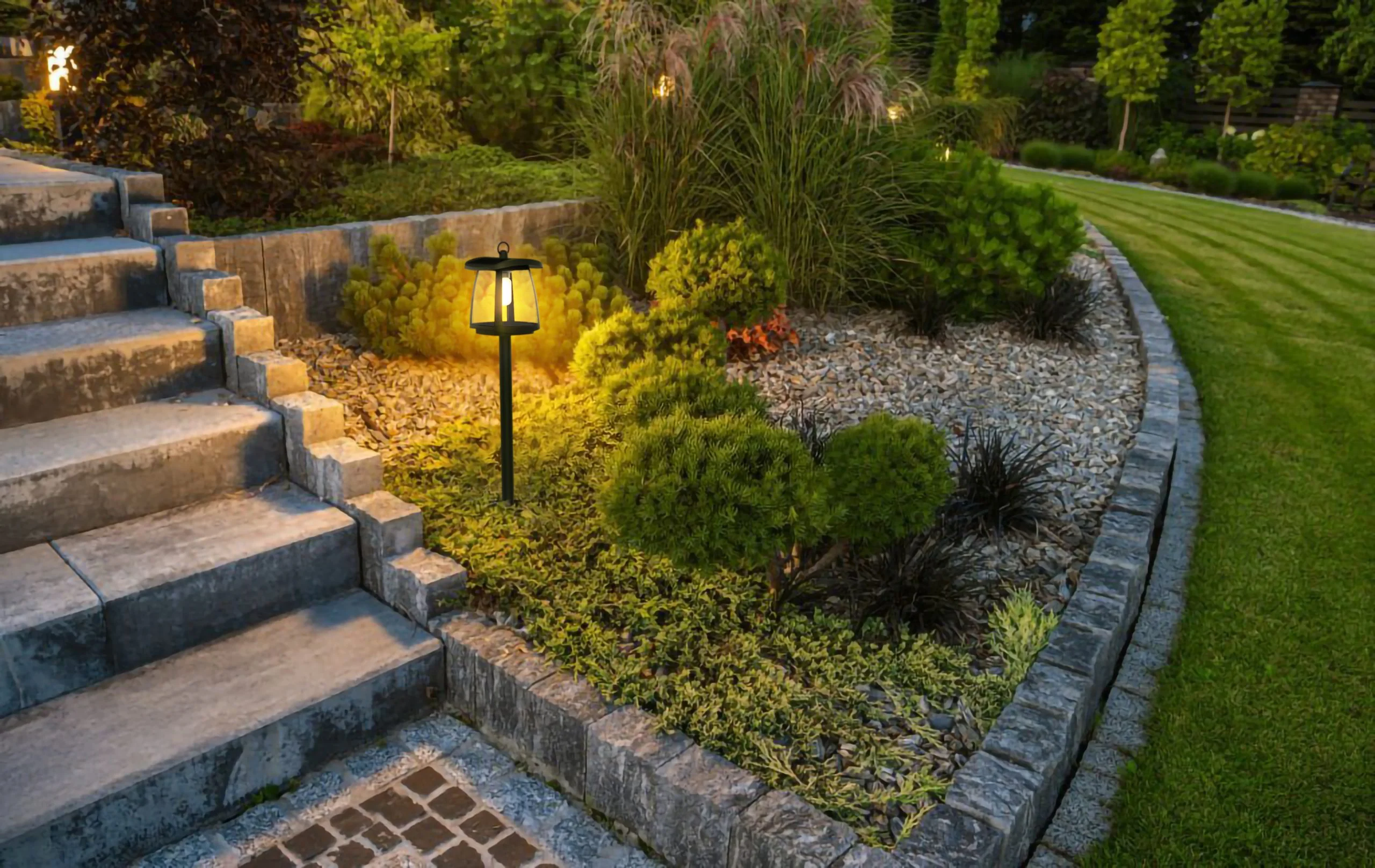 Lampioncino Solare per Giardino 350 Lumen "LMS-093" - Image 5