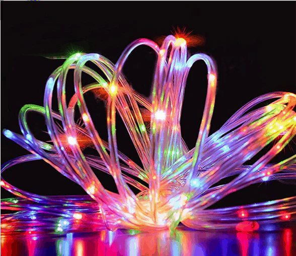 Tubo Luminoso 200 Led Multicolor luci decorative natalizie Solari - Image 3